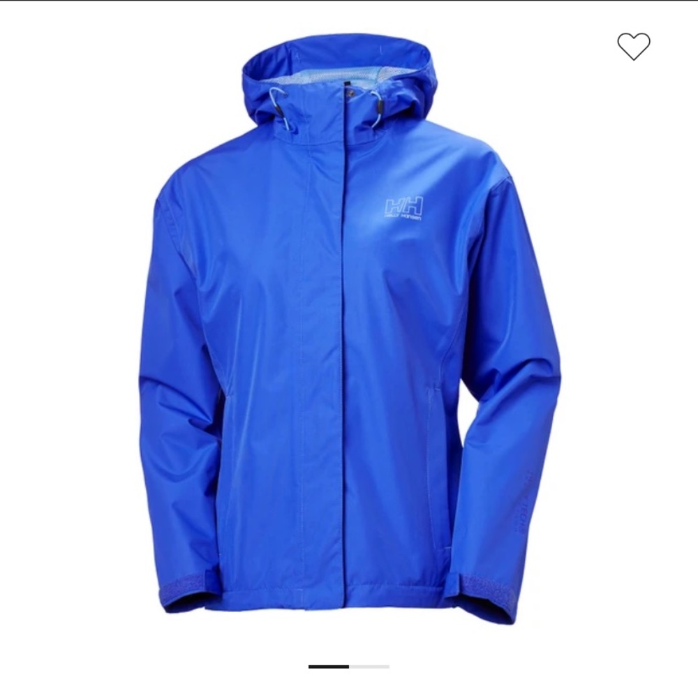COPY - HELLY HANSON RAIN JACKET IN ROYAL BLUE